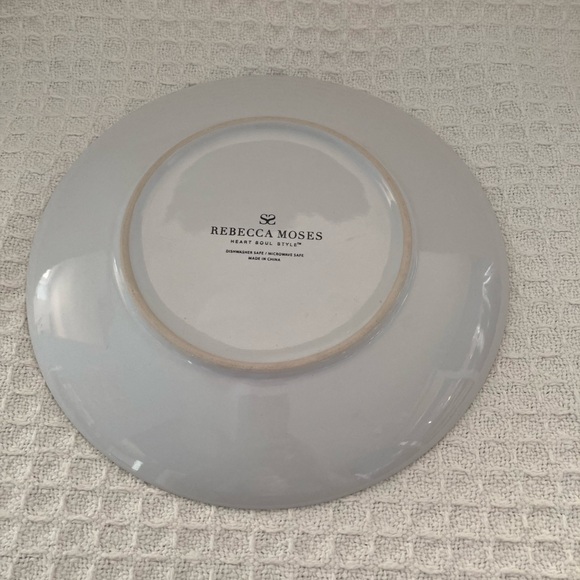 Rebecca Moses Black & White Silhouette Heart Soul Style Dessert Plates Set Of 4 - Picture 5 of 10